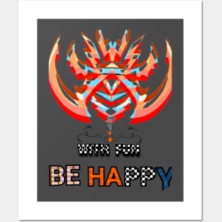 be happy Posters and Art